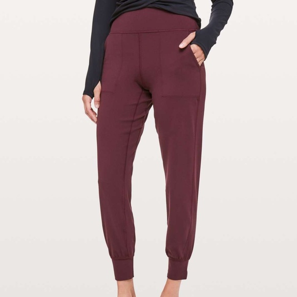 Lululemon Align Jogger 28” With Pockets Size 4 Cassis Red - Picture 1 of 8